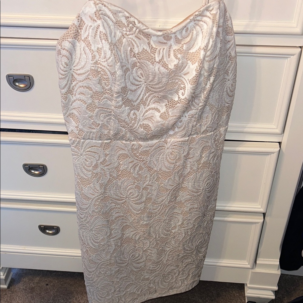 Midnight Doll (Dillards) White/Cream Mid Length Dress